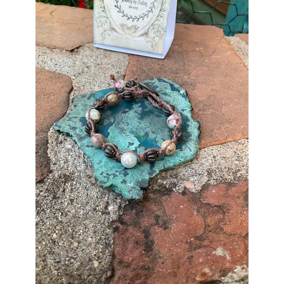 Hand Crafted Friendship Bracelet Jasper - Picture 5 of 10